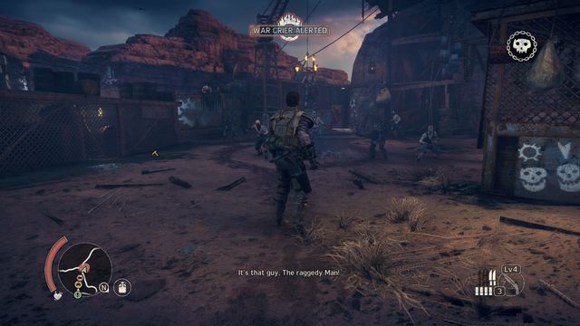 War Crier is supporting the group in the central part of the camp. - The Heights | Pink Eyes Territory - maps - Pink Eyes Territory - maps - Mad Max Game Guide