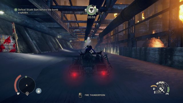 Straight parts of the roads are the best occasion to shoot. - Immortal Enemy | Story missions - Story missions - Mad Max Game Guide