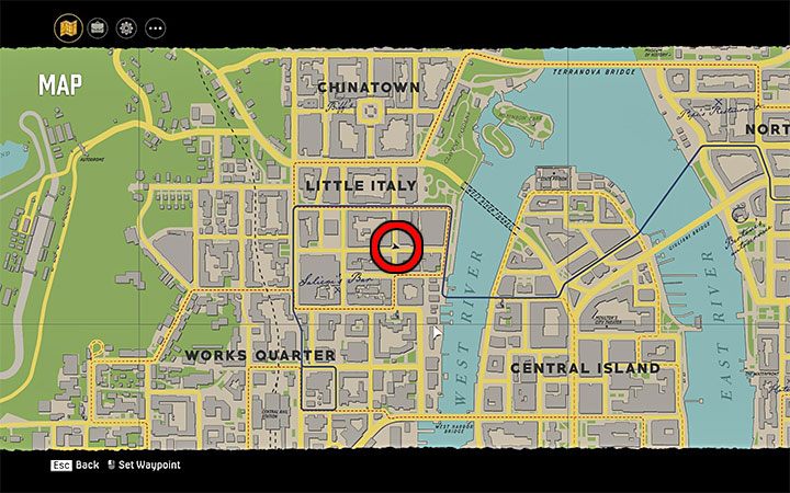 The phone booth starting this mission is in Little Italy, east of Salieri's bar - Mafia Definitive Edition: Curse of the Baskervilles - Free raid - Mafia Definitive Edition Guide, Walkthrough