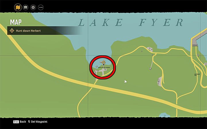The chase will end in North County Marina located at the northern end of the world map, next to Lake Fyer - Mafia Definitive Edition: Curse of the Baskervilles - Free raid - Mafia Definitive Edition Guide, Walkthrough