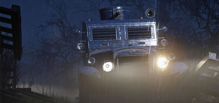 The armored police vehicle appears in the second part of mission 10 (A Trip to the Country), specifically after Tommy and Paulie put the badly injured Sam in a truck - Mafia Definitive Edition: Police armored vehicle - how to stop it? - FAQ - Mafia Definitive Edition Guide, Walkthrough
