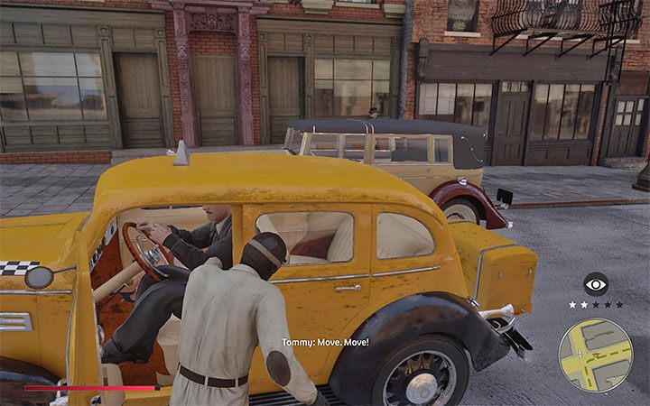 The last way of stealing a vehicle is to throw drivers out of their vehicles - Mafia Definitive Edition: Vehicles - how to steal them? - FAQ - Mafia Definitive Edition Guide, Walkthrough