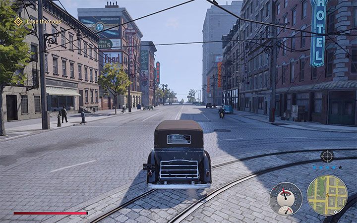 The universal advice for losing a chase quicker is to drive fast and without hitting anything - Mafia Definitive Edition: Police - how to avoid? - FAQ - Mafia Definitive Edition Guide, Walkthrough