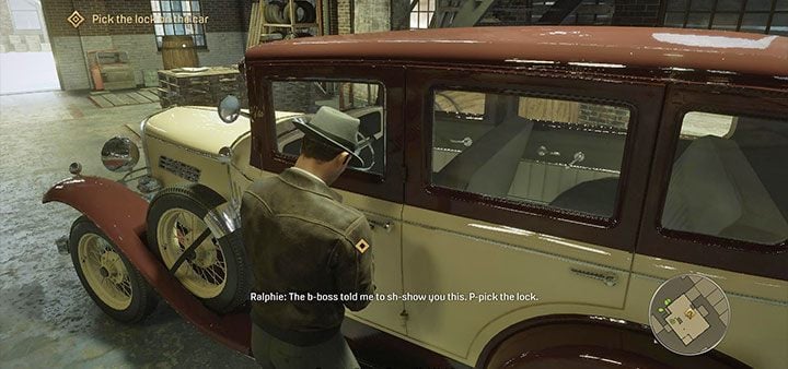 Go to the garage to meet Ralph - Mafia Definitive Edition: Ordinary Routine - walkthrough - Walkthrough - Mafia Definitive Edition Guide, Walkthrough