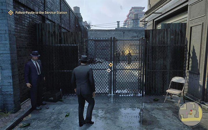 Exit the building and follow Paul towards the Service Station (gas station) - Mafia Definitive Edition: Better Get Used to It - walkthrough - Walkthrough - Mafia Definitive Edition Guide, Walkthrough