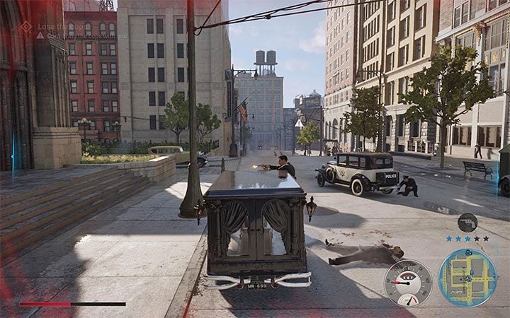 Head towards the hearse parked outside the church and wait for Sam to join you - Mafia Definitive Edition: The Saint and the Sinner - walkthrough - Walkthrough - Mafia Definitive Edition Guide, Walkthrough