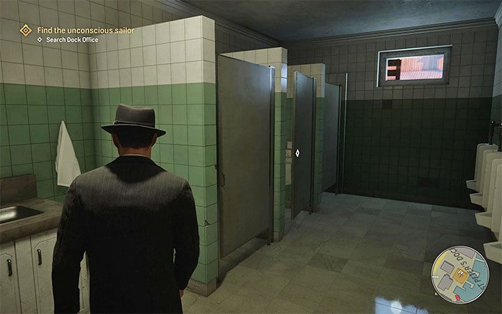 Go inside the building and find the toilet - Mafia Definitive Edition: Happy birthday! - walkthrough - Walkthrough - Mafia Definitive Edition Guide, Walkthrough