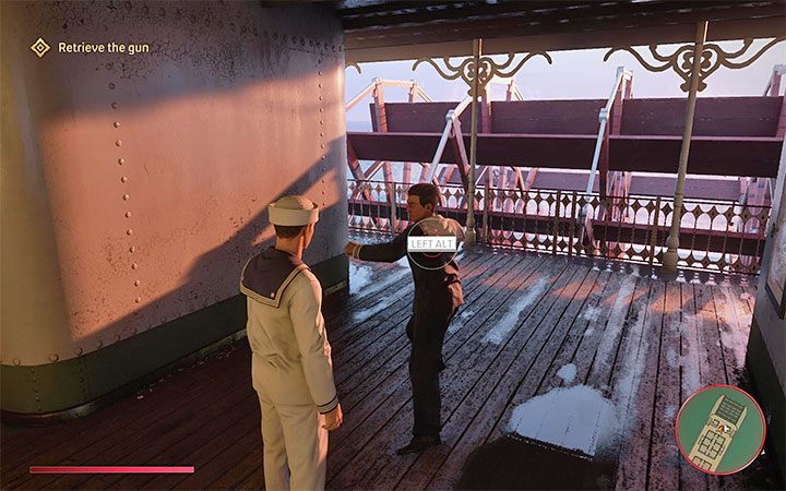 Return to the next level and head towards the toilet - Mafia Definitive Edition: Happy birthday! - walkthrough - Walkthrough - Mafia Definitive Edition Guide, Walkthrough