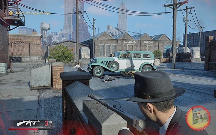 The path leading through the harbor is long but, as with the fights at the dining, you don't have to rush to catch Sergio - Mafia Definitive Edition: You Lucky Bastard - walkthrough - Walkthrough - Mafia Definitive Edition Guide, Walkthrough