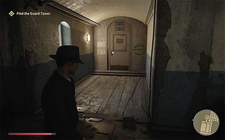 Get into the kitchen adjacent to the dining room and then climb to the next level (you'll find another green sign here) - Mafia Definitive Edition: Election Campaign - walkthrough - Walkthrough - Mafia Definitive Edition Guide, Walkthrough