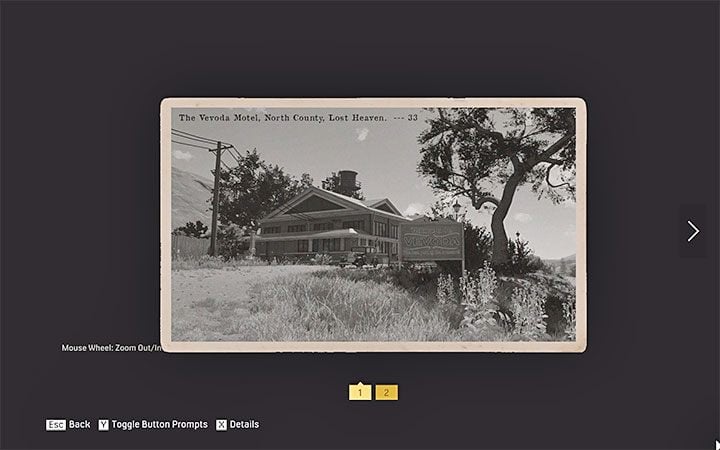 From the postcard associated with the hidden car, you'll learn that you have to find the Vevoda Motel in the North County, which is a rural area north of the City of Lost Heaven - Mafia Definitive Edition: Disorder - hidden car, where to find - Cars - Mafia Definitive Edition Guide, Walkthrough