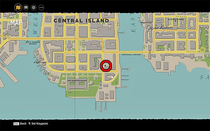 The construction site is in the southern part of the Central Island district - Mafia Definitive Edition: Fleme Spearr - hidden car, where to find - Cars - Mafia Definitive Edition Guide, Walkthrough
