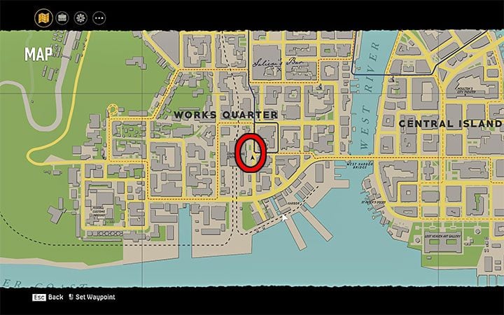 Central Station is in the central part of the district - Mafia Definitive Edition: Manta Prototyper - hidden car, where to find - Cars - Mafia Definitive Edition Guide, Walkthrough