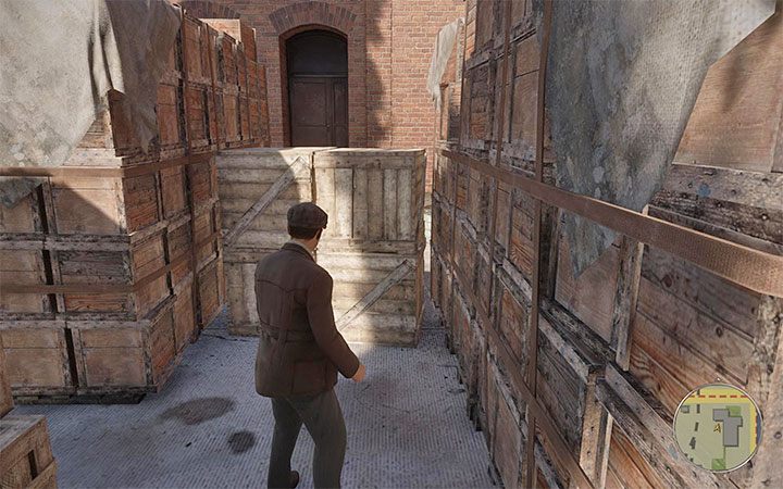 You'll find yourself in some sort of a maze made of crates - Mafia Definitive Edition: Manta Prototyper - hidden car, where to find - Cars - Mafia Definitive Edition Guide, Walkthrough