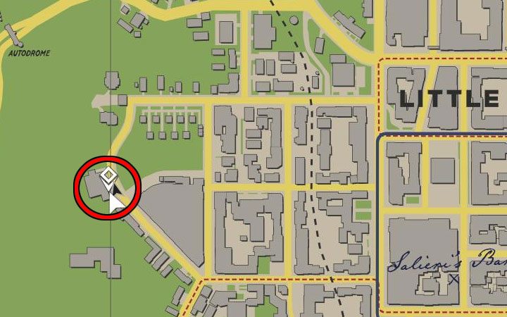 It has information on where the mission will begin - Mafia Definitive Edition: The Crazy Horse - walkthrough - Free raid - Mafia Definitive Edition Guide, Walkthrough