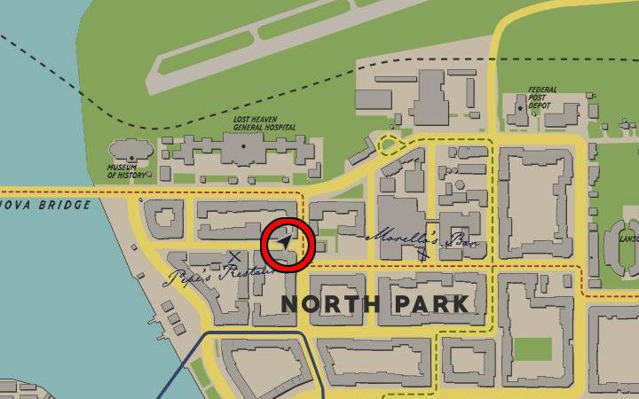 It has information on where the mission will begin - Mafia Definitive Edition: Explosive Situation - walkthrough - Free raid - Mafia Definitive Edition Guide, Walkthrough