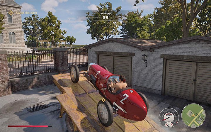 You need to get to the driveway in front of the estate in Beech Hill - Mafia Definitive Edition: The Old Switcheroo - walkthrough - Free raid - Mafia Definitive Edition Guide, Walkthrough