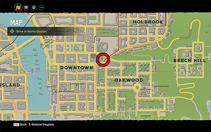 The second gas station is located on the border of the Holbrook and Downtown districts - Mafia Definitive Edition: Betty - walkthrough - Free raid - Mafia Definitive Edition Guide, Walkthrough