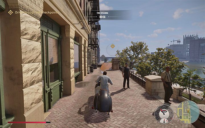 The key to winning this time trial is high precision - Mafia Definitive Edition: Mister Fancy Bike - walkthrough - Free raid - Mafia Definitive Edition Guide, Walkthrough