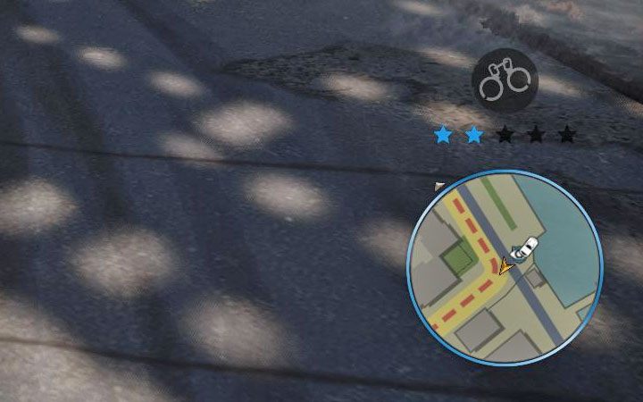 You need to start a 2-star police chase – two stars and handcuffs icon must appear above the mini-map and an example of this situation is shown in the picture - Mafia Definitive Edition: I refuse to arrest - trophy guide - Trophy guide - Mafia Definitive Edition Guide, Walkthrough