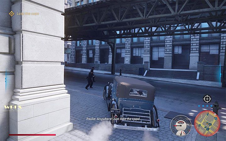 The second opportunity appears in the final part of the Moonlighting main mission - Mafia Definitive Edition: Police interest - trophy guide - Trophy guide - Mafia Definitive Edition Guide, Walkthrough