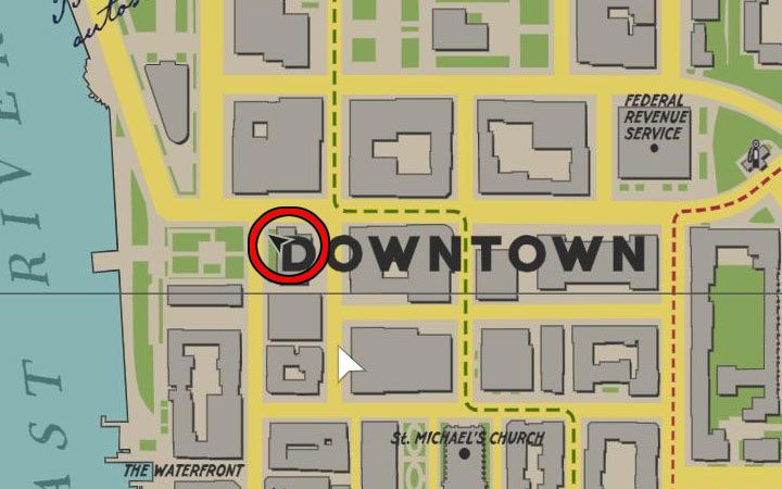 The magazine is on the upper level of a small multi-level parking lot in the Downtown area - Mafia Definitive Edition: Super Science Stories Magazines - list and locations - Secrets and finders - Mafia Definitive Edition Guide, Walkthrough