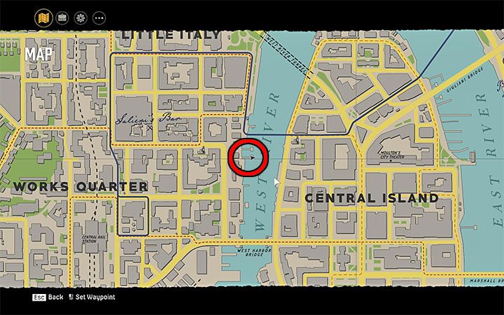 The magazine lies on a small wooden pier located in the eastern part of the Works Quarter district, just south of the railway bridge - Mafia Definitive Edition: Terror Tales magazines - list and locations - Secrets and finders - Mafia Definitive Edition Guide, Walkthrough