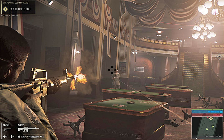 Attack the enemies while sticking to cover - Kill Uncle Lou Marcano (murdering Lou Marcano) | Walkthrough - Story missions - Mafia III Game Guide