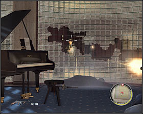 Quickly enter the next room and take cover behind the bar counter - Chapter 10 - Room Service - p. 3 - Walkthrough - Mafia II - Game Guide and Walkthrough