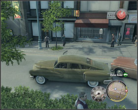 Approach the vehicle you've stopped from the driver's side #1 and press the F key to throw the driver out of the car - Chapter 11 - A Friend of Ours - p. 1 - Walkthrough - Mafia II - Game Guide and Walkthrough