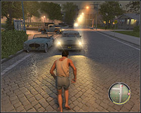 Vito is not carrying any weapons, so the only solution is to start running away from your burning home - Chapter 11 - A Friend of Ours - p. 3 - Walkthrough - Mafia II - Game Guide and Walkthrough