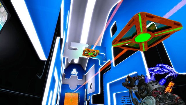 Try to swap charges quickly, so the platforms wont get pushed - Introductory Fusion - Walkthrough - Act I - Magrunner: Dark Pulse - Game Guide and Walkthrough