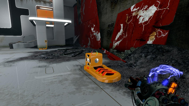 Make sure that cube sticks to the launcher - Intermediate Jumper - Walkthrough - Act II - Magrunner: Dark Pulse - Game Guide and Walkthrough