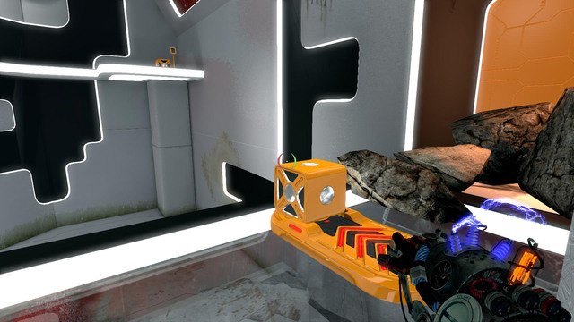 IF you land on the platform without the cube, youll have to repeat whole action - Intermediate Jumper - Walkthrough - Act II - Magrunner: Dark Pulse - Game Guide and Walkthrough