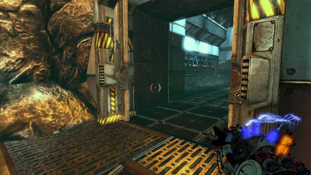 If you are not quick enough to jump, change the platforms charge on green - Signal Interrupt - Walkthrough - Act II - Magrunner: Dark Pulse - Game Guide and Walkthrough