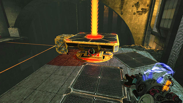 Platform, which likes to turn off - Friendly Fire - Walkthrough - Act II - Magrunner: Dark Pulse - Game Guide and Walkthrough