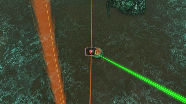 When you get to the concrete footbridge, jump on it and walk to its end - Ruptured - Walkthrough - Act II - Magrunner: Dark Pulse - Game Guide and Walkthrough