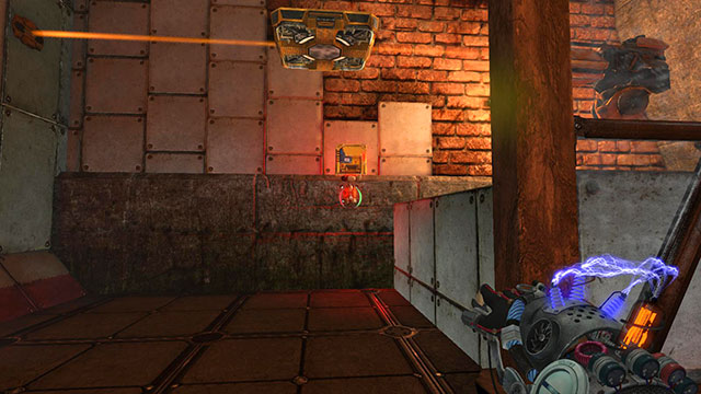 You can also run to the cube and pick it up, but its risky - Intersection - Walkthrough - Act II - Magrunner: Dark Pulse - Game Guide and Walkthrough