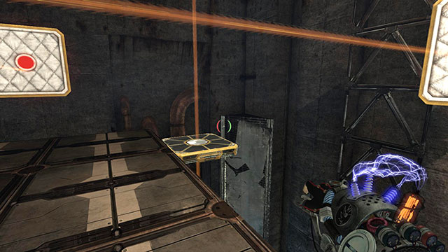 Walls have to stop just on the buttons - Proving Grounds - Walkthrough - Act II - Magrunner: Dark Pulse - Game Guide and Walkthrough