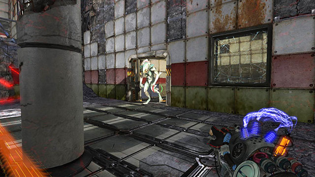 Destroying the first generator opens door to this room - The Outsider - Walkthrough - Act III - Magrunner: Dark Pulse - Game Guide and Walkthrough