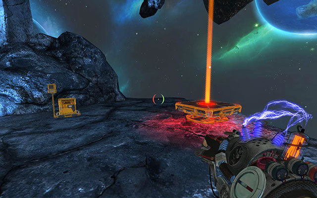 1 of 2 cubes - Near Orbit - Walkthrough - Act III - Magrunner: Dark Pulse - Game Guide and Walkthrough