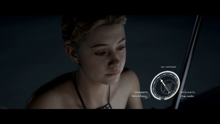 Another dialogue will affect your relationship with Fliss - Ghost Story | The Dark Pictures Man of Medan Walkthrough - Walkthrough - The Dark Pictures Man of Medan Guide