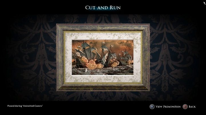 On the wall in the cabin Fliss there is a second painting for the collection - Paintings | The Dark Pictures Man of Medan Guide - Secrets - The Dark Pictures Man of Medan Guide