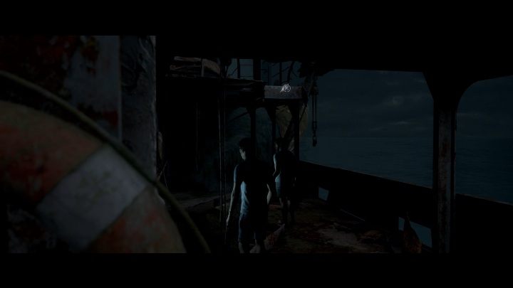 Continue forward all the time until you reach the torn staircase - Revenge, Open Deck, Distress Signal, Depths and Junior | Man of Medan - Walkthrough - The Dark Pictures Man of Medan Guide