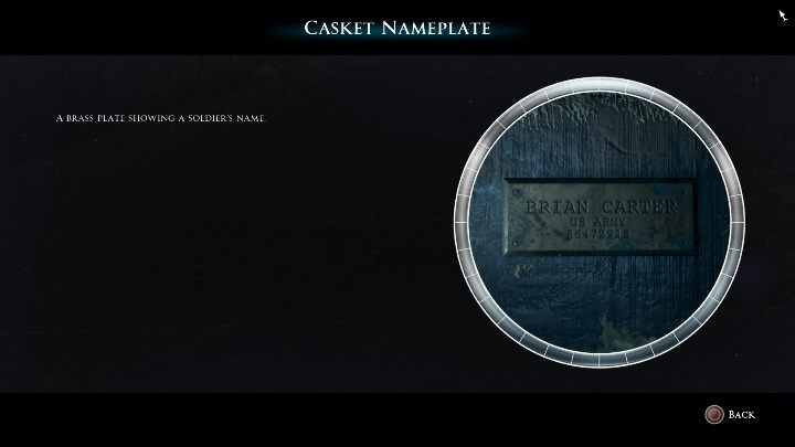 That collectible is just a badge with the name of one of the dead soldiers - Secrets | The Dark Pictures Man of Medan Guide - Secrets - The Dark Pictures Man of Medan Guide