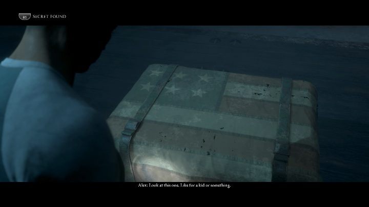 This secret is a chest wrapped in the flag of America - Secrets | The Dark Pictures Man of Medan Guide - Secrets - The Dark Pictures Man of Medan Guide