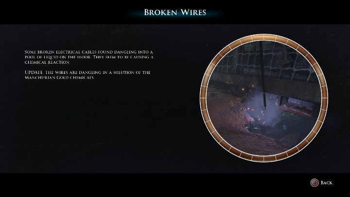 When the ballroom shows its true face, check the broken wires - Secrets | The Dark Pictures Man of Medan Guide - Secrets - The Dark Pictures Man of Medan Guide