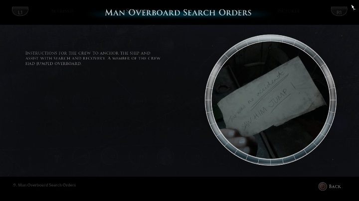 On the desk, in the room located in front of the dining room, you will find a note - Secrets | The Dark Pictures Man of Medan Guide - Secrets - The Dark Pictures Man of Medan Guide