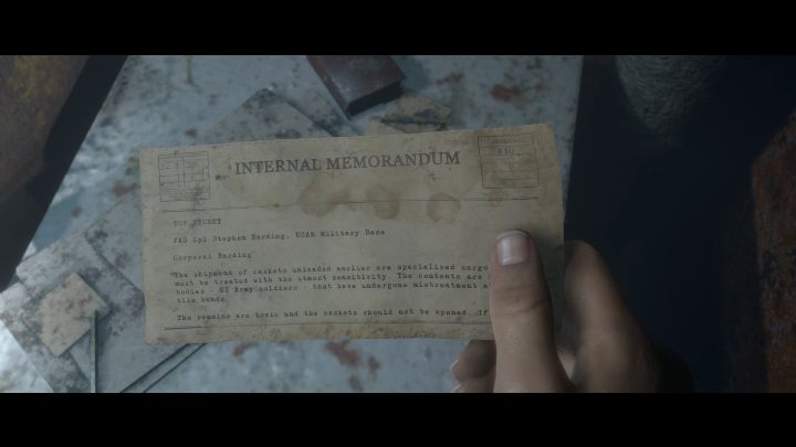 At the end of the chapter, you can find a notebook - Secrets | The Dark Pictures Man of Medan Guide - Secrets - The Dark Pictures Man of Medan Guide