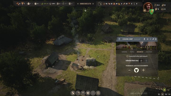 Every construction must start with bringing wood to the construction site, and only the ox can transport wood (at least at the beginning) - Manor Lords: Tips and tricks - Basics - Manor Lords Guide